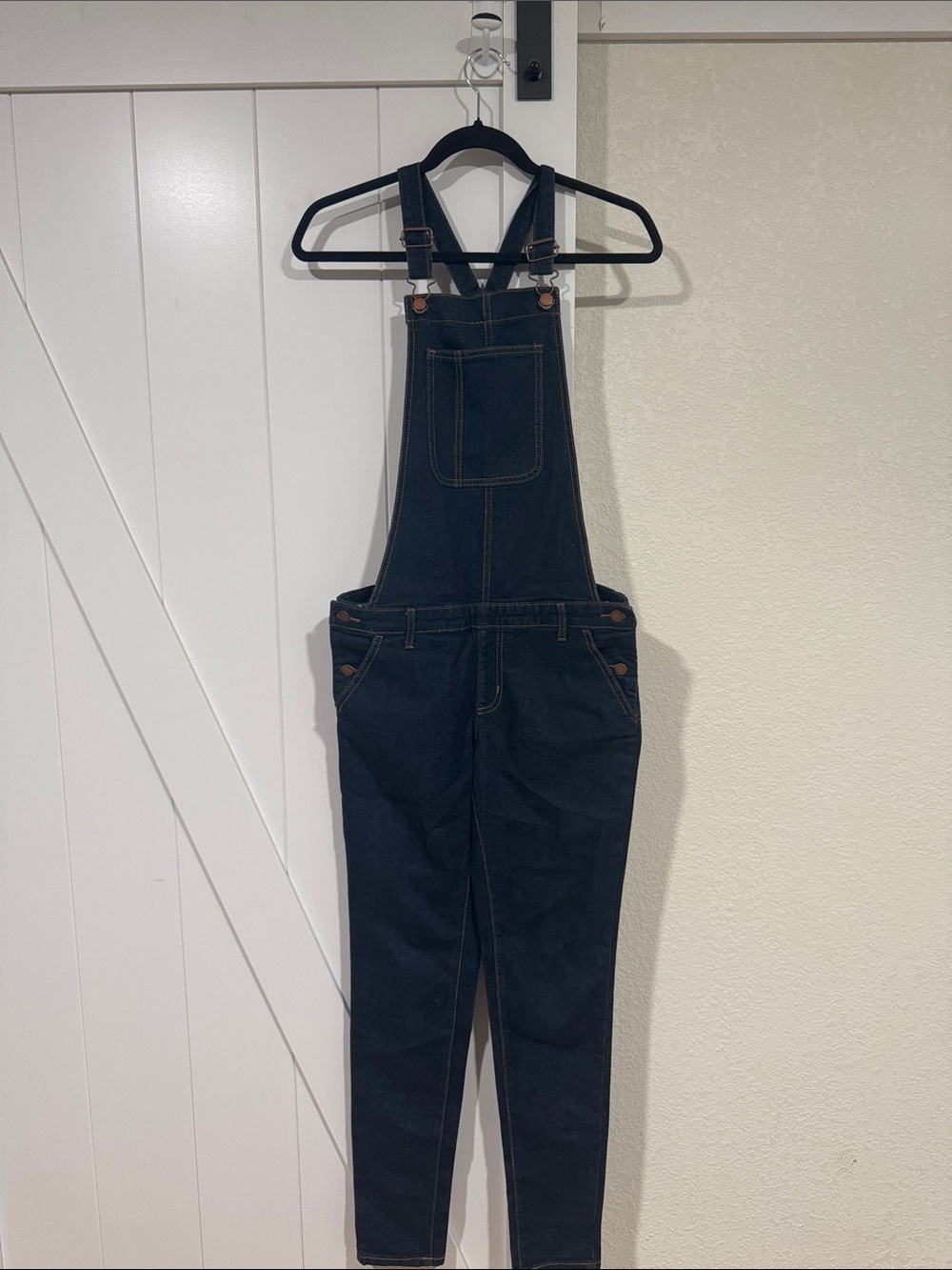 Crazy 8 Girls Dark Wash Denim Overalls Size 16 Adjustable Straps